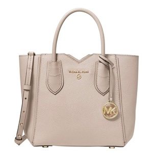 Michael Kors Pebbled Leather Mae small messenger